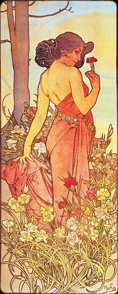 Anjer door Alphonse Mucha